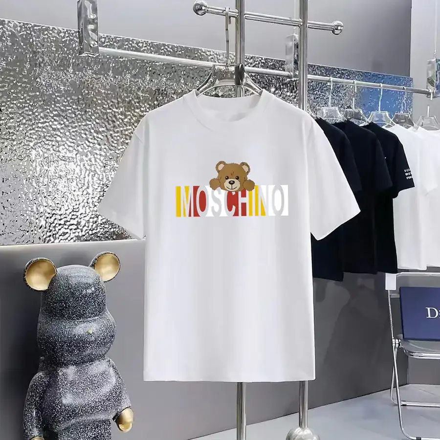 MOSCHINO Printed Round Neck Short Sleeve T Shirt