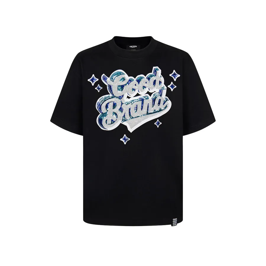GOODBRAND 3D Star Sequin Short Sleeve T Shirt Men's and Women's