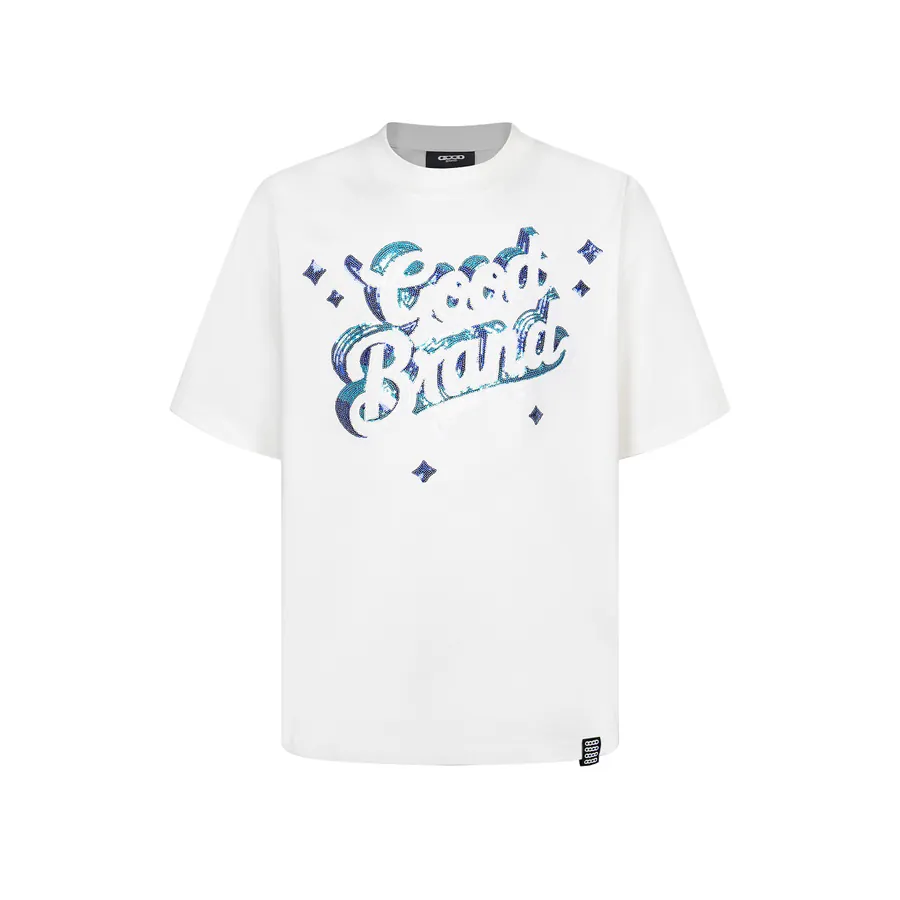 GOODBRAND 3D Star Sequin Short Sleeve T Shirt Men and Women's