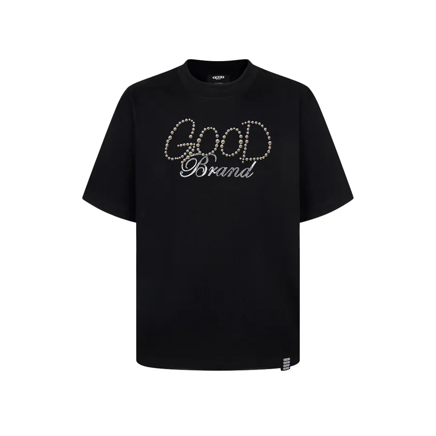 GOODBRAND Pure Color Pearl Logo Luxury T Shirt Men's and Women's