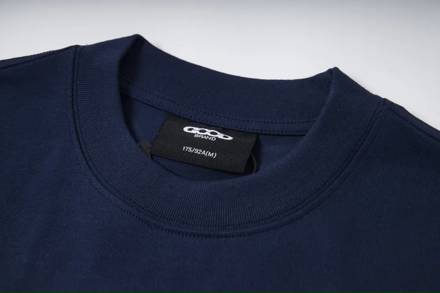 GOODBRAND Premium Round Neck T Shirt with Pearl Logo, Unisex