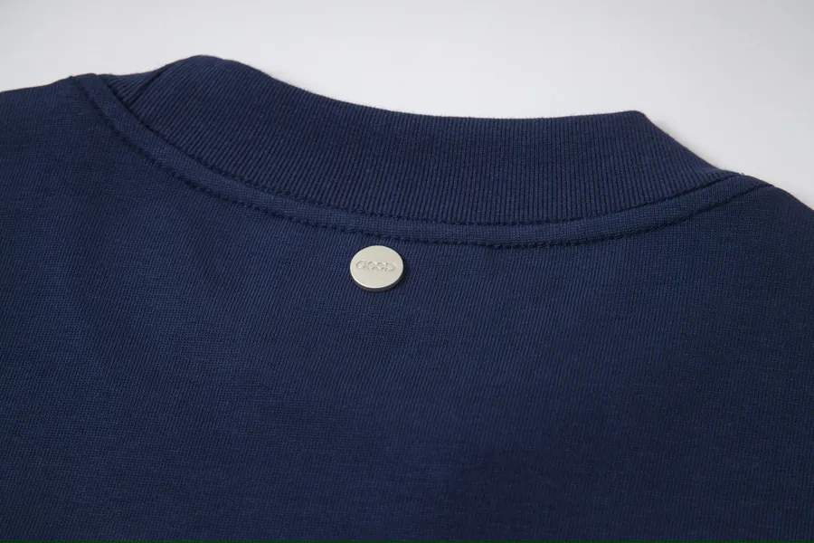 GOODBRAND Premium Round Neck T Shirt with Pearl Logo, Unisex