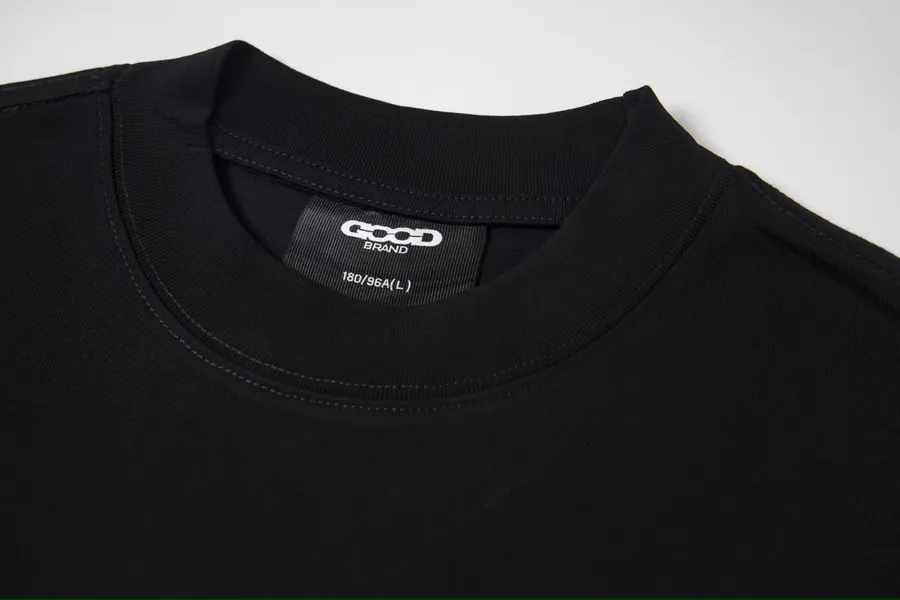 GOODBRAND Letter Studs and Rhinestones Round Neck T Shirt Men's and Women's