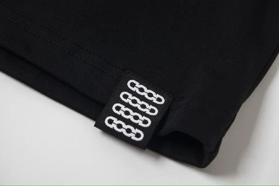 GOODBRAND Letter Studs and Rhinestones Round Neck T Shirt Men's and Women's