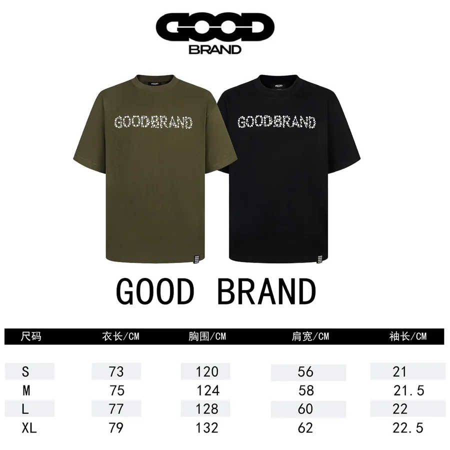 GOODBRAND Statement T Shirt with Sequins, Premium Quality, Unisex