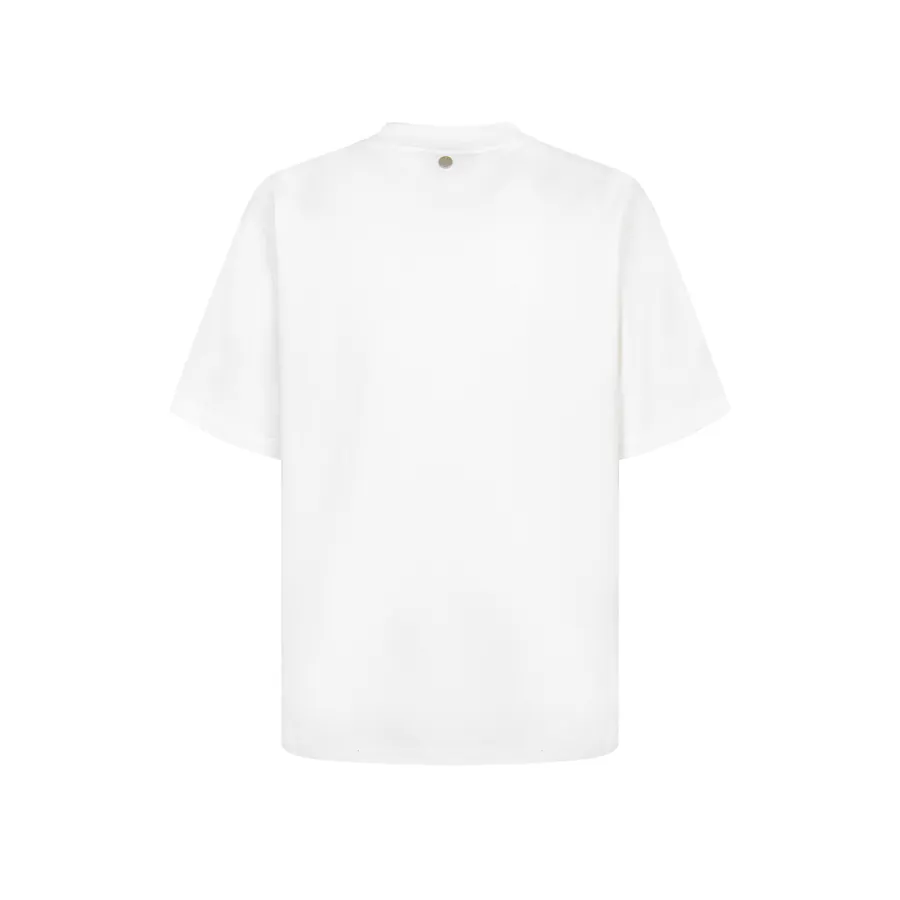 GOODBRAND Lattice Pattern Four Star Round Neck T Shirt, Men and Women's, 350g Fabric