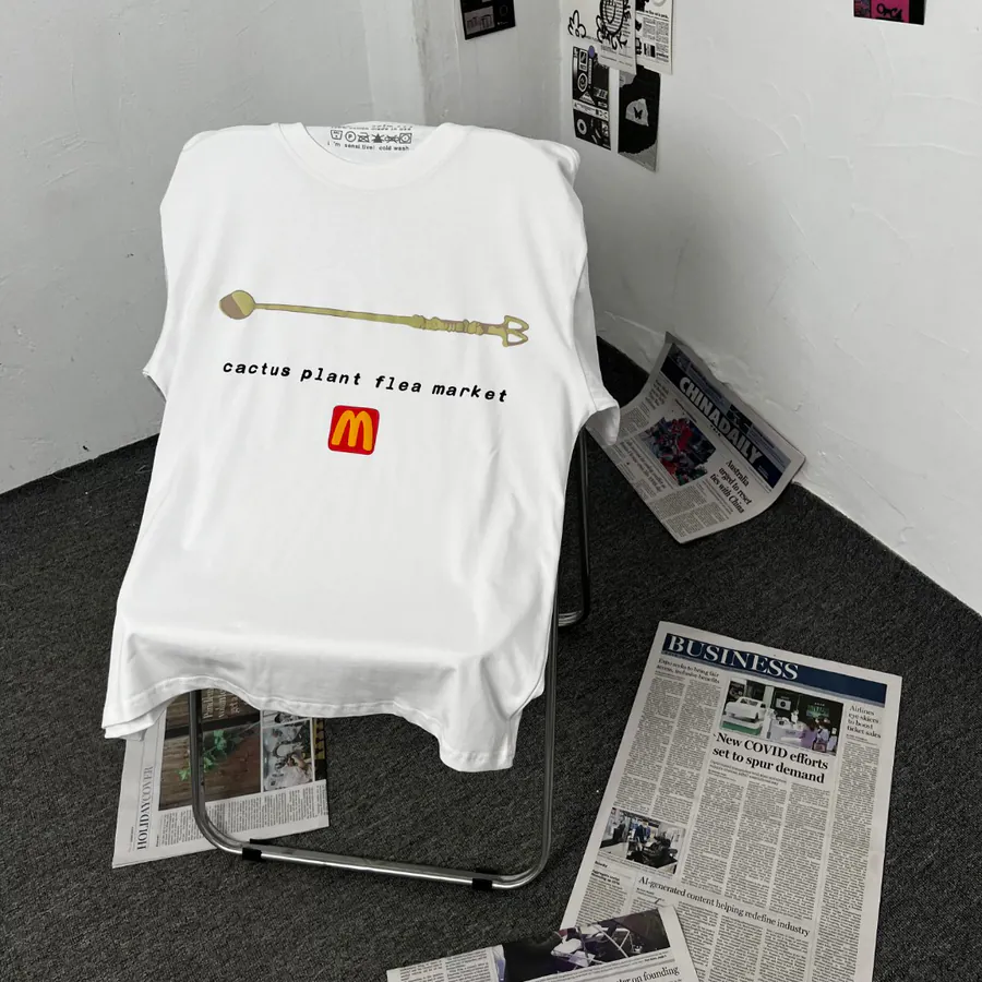 CPFM X McDonald's Collaboration Coffee Spoon Print Short Sleeve