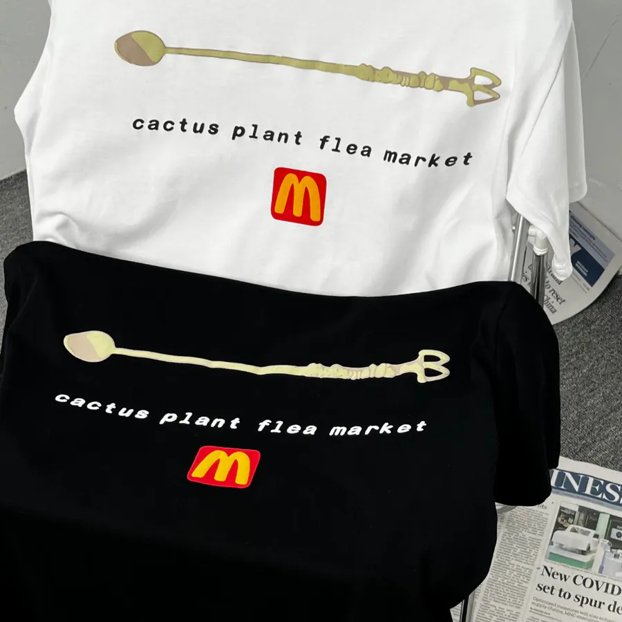 CPFM X McDonald's Collaboration Coffee Spoon Print Short Sleeve