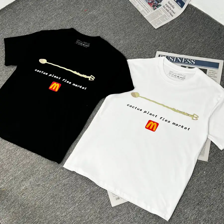 CPFM X McDonald's Collaboration Coffee Spoon Print Short Sleeve