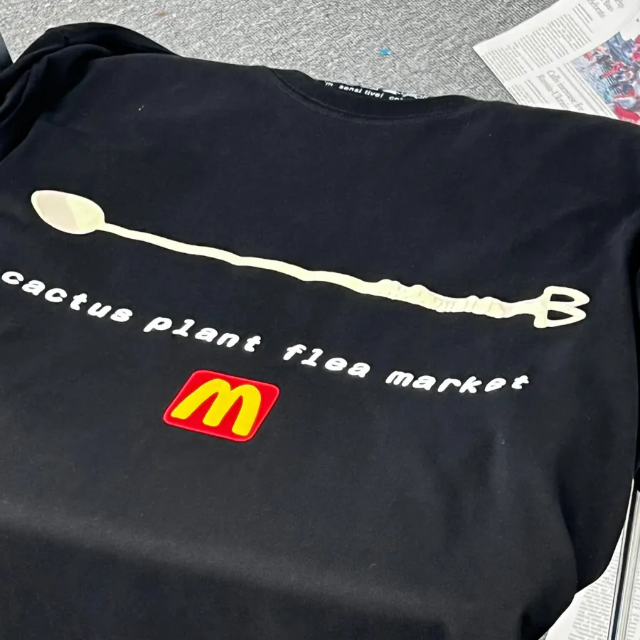 CPFM X McDonald's Collaboration Coffee Spoon Print Short Sleeve