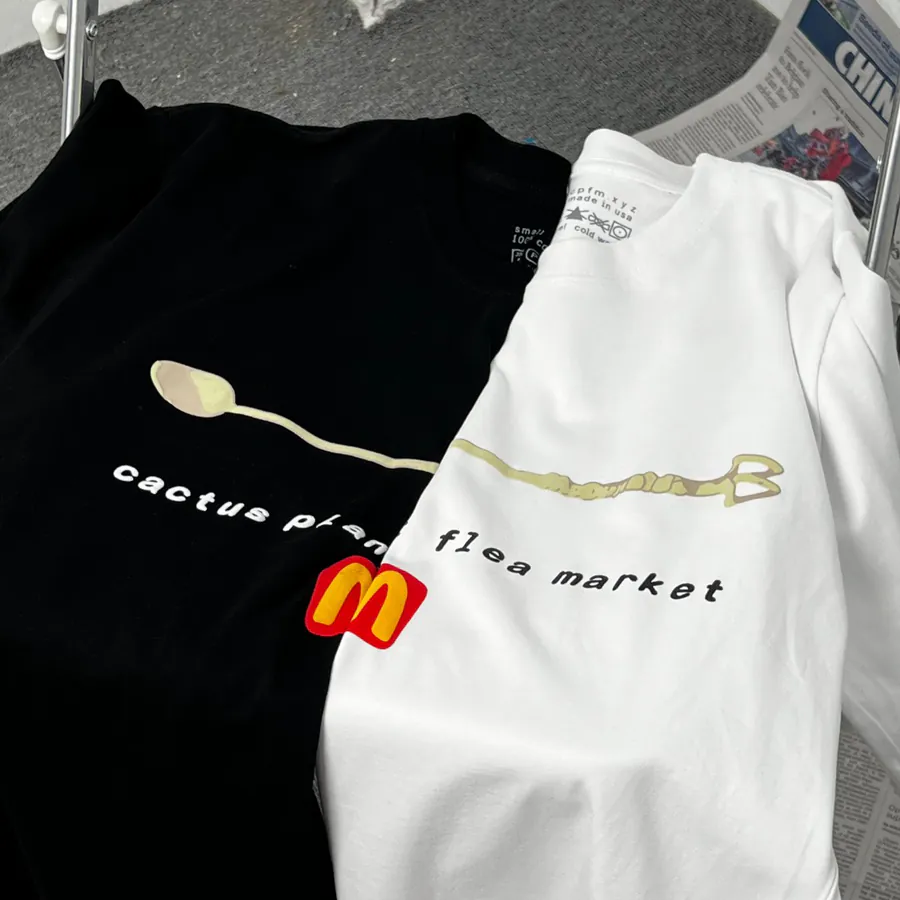 CPFM X McDonald's Collaboration Coffee Spoon Print Short Sleeve
