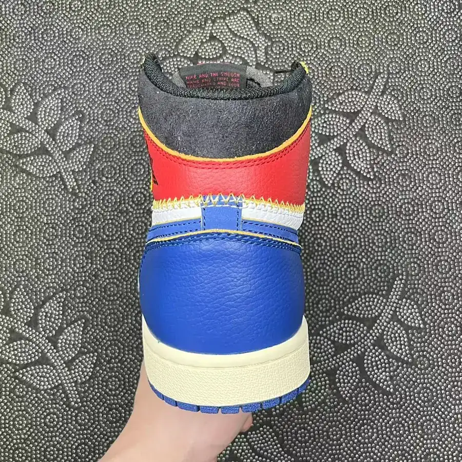 1 Unisex Collaboration Blue Red Color Block