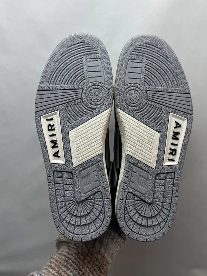 AMIRI Skel Top Low in Black and Grey