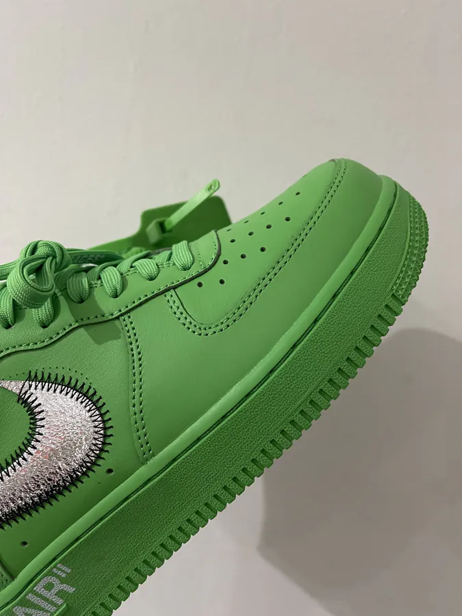 Ow Air Jordan Green Premium Collaboration