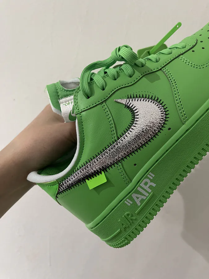 Ow Air Jordan Green Premium Collaboration