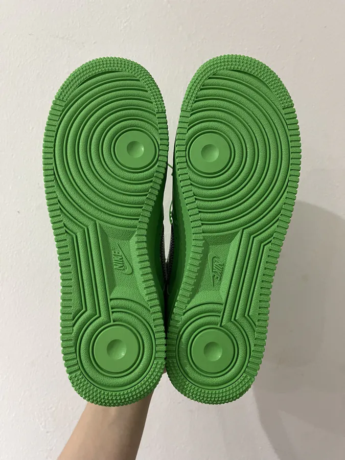 Ow Air Jordan Green Premium Collaboration