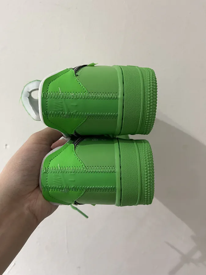 Ow Air Jordan Green Premium Collaboration