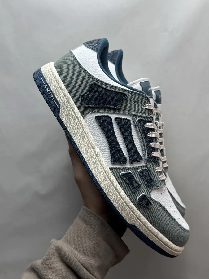 AMIRI Skel Top Low in Gem Blue