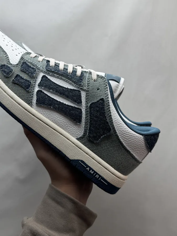 AMIRI Skel Top Low in Gem Blue