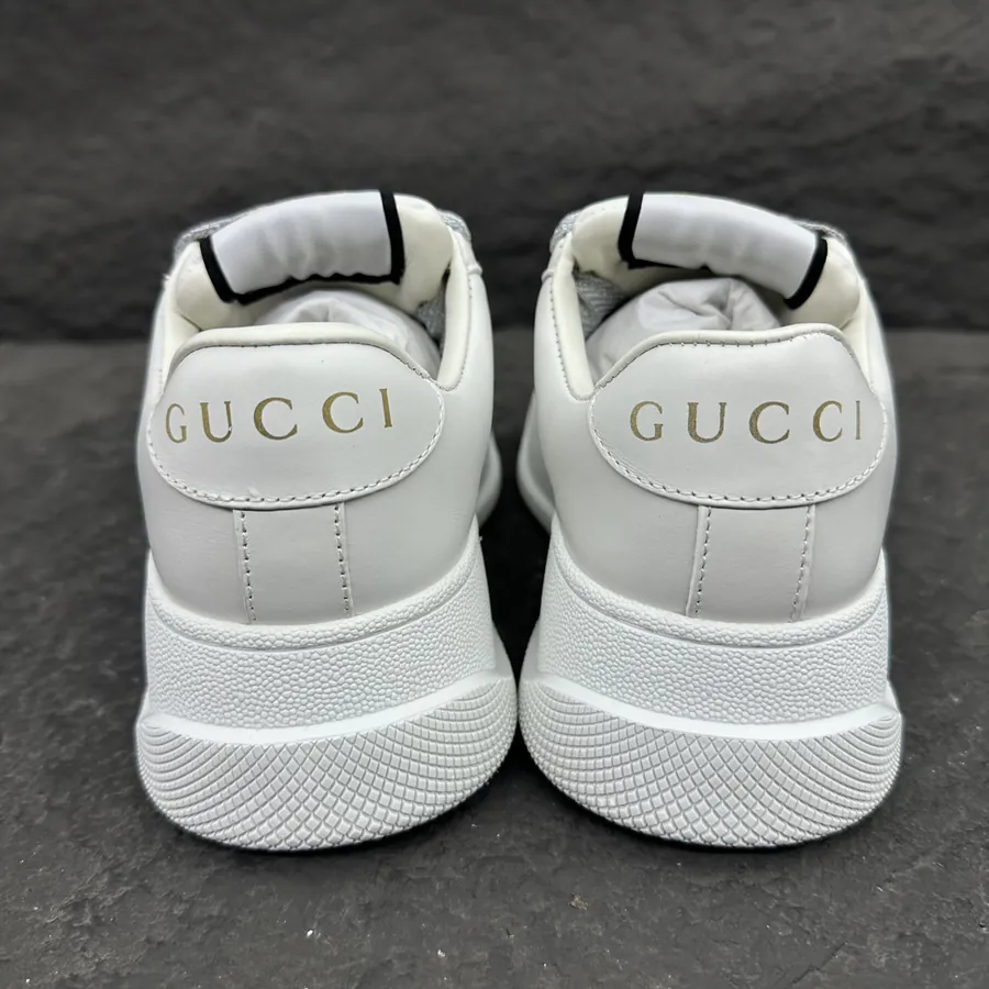 Lido Series Leather Sneakers with Crystal Canvas Detail