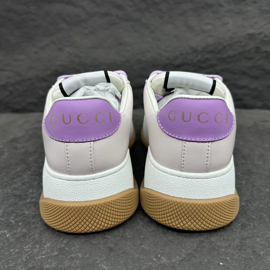 Lido Series Ladies' Sneakers with Purple Leather and Crystal Canvas Trim