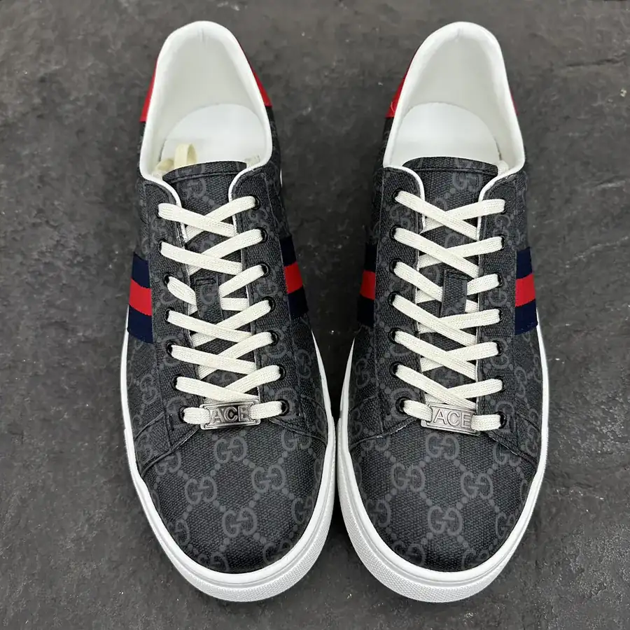 Ace Series Canvas Sneakers with Red Blue Straps