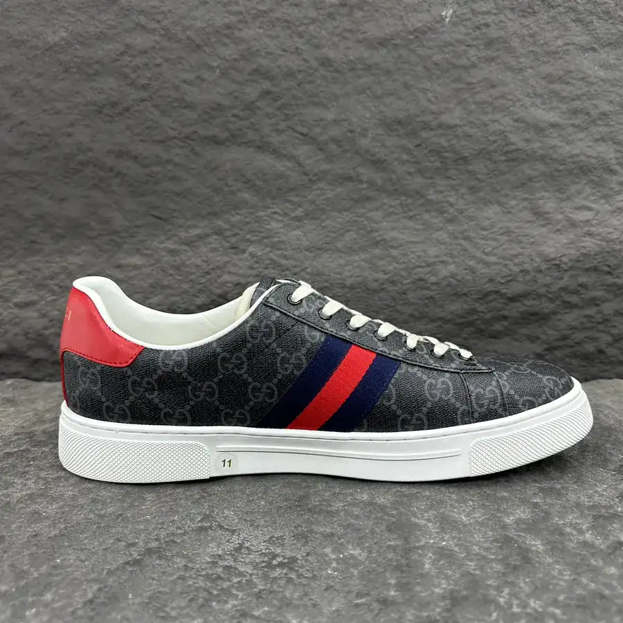 Ace Series Canvas Sneakers with Red Blue Straps
