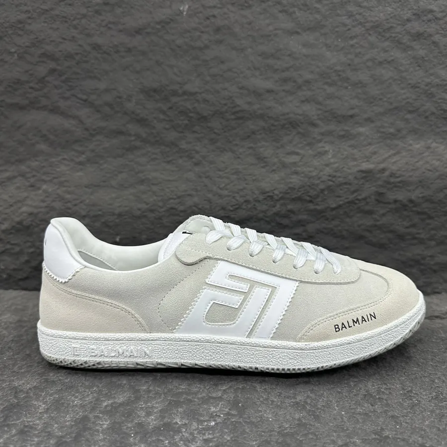 Balmain Swan Leather Sneakers for Men