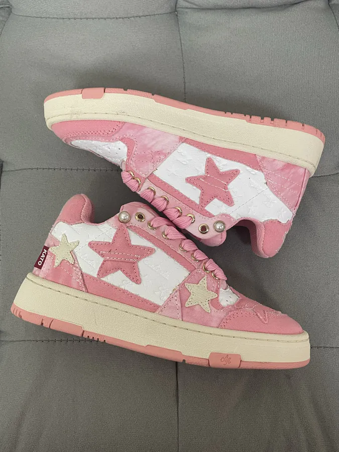 KAALIXTO Pink Cloud Stars Sneaker