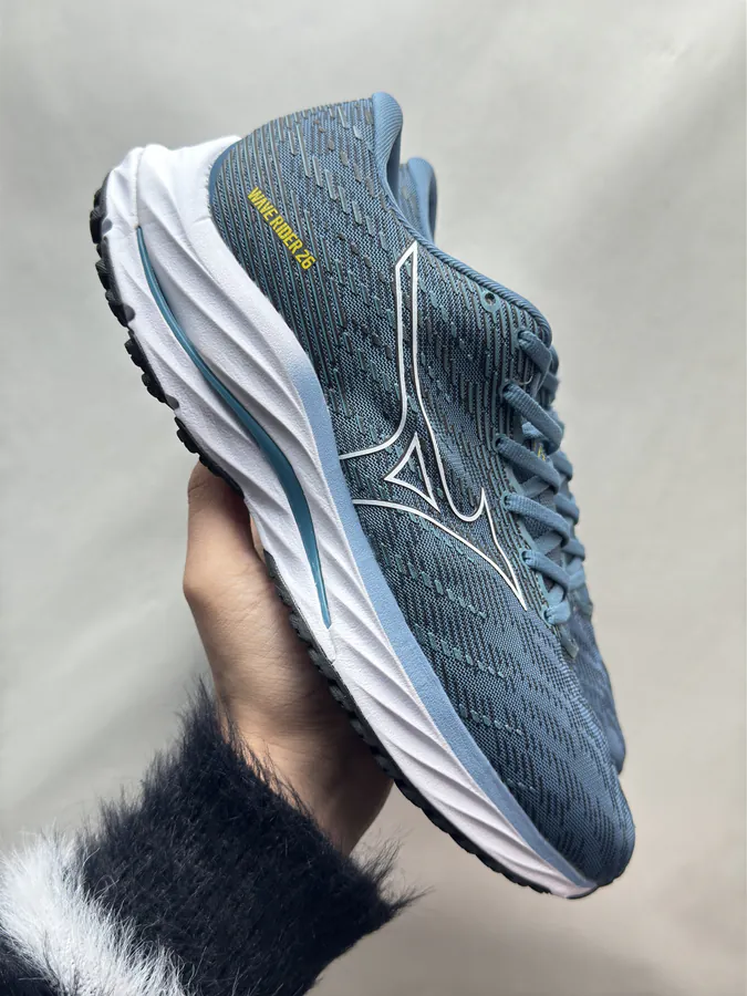Mizuno Wave Rider 26 Blue and White