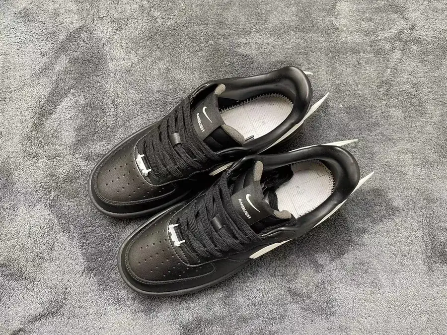 Ambush Air Force Black and Beige Bucket Bag