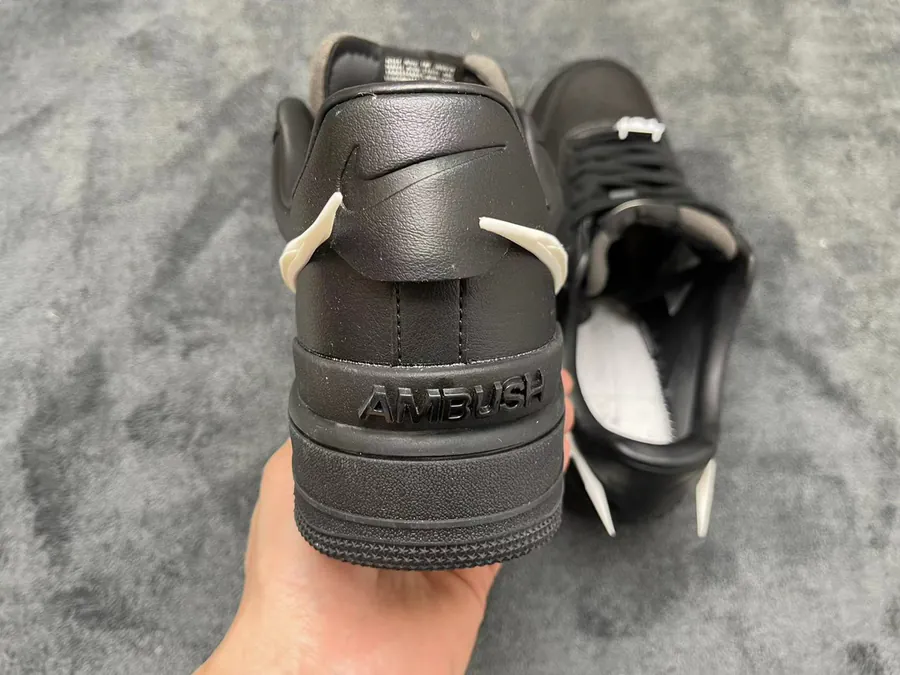 Ambush Air Force Black and Beige Bucket Bag