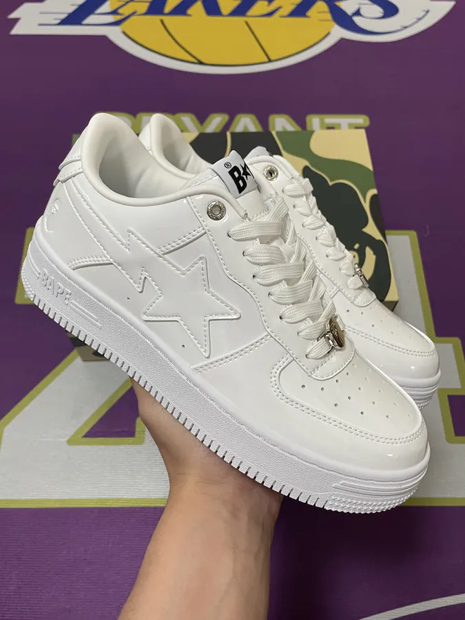 A BATHING APE STA Leather Low Top Sneaker