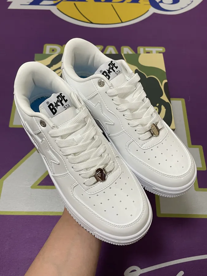 A BATHING APE STA Leather Low Top Sneaker