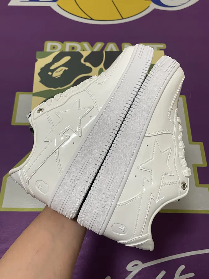 A BATHING APE STA Leather Low Top Sneaker