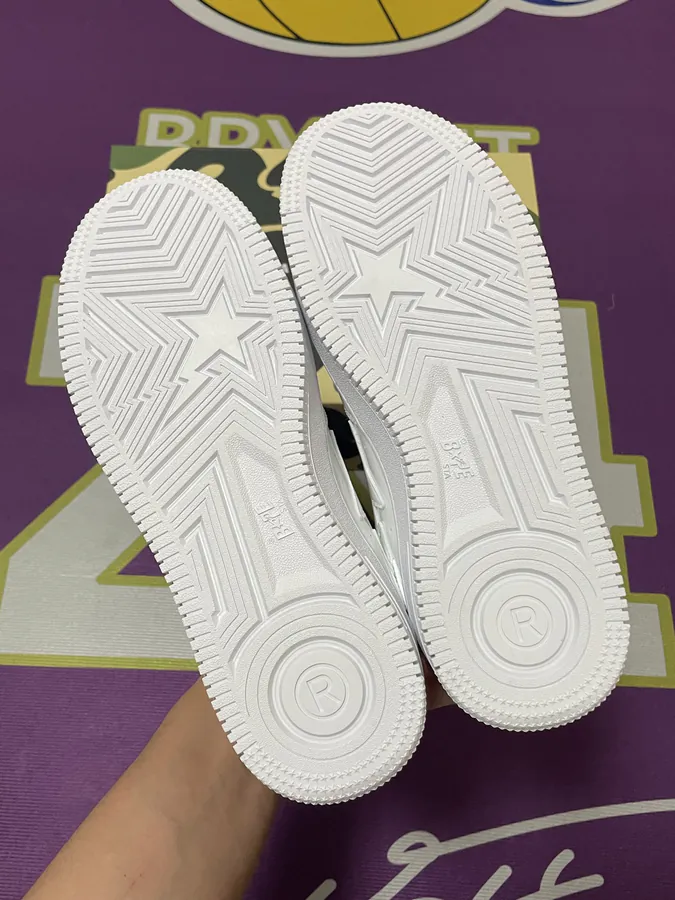 A BATHING APE STA Leather Low Top Sneaker