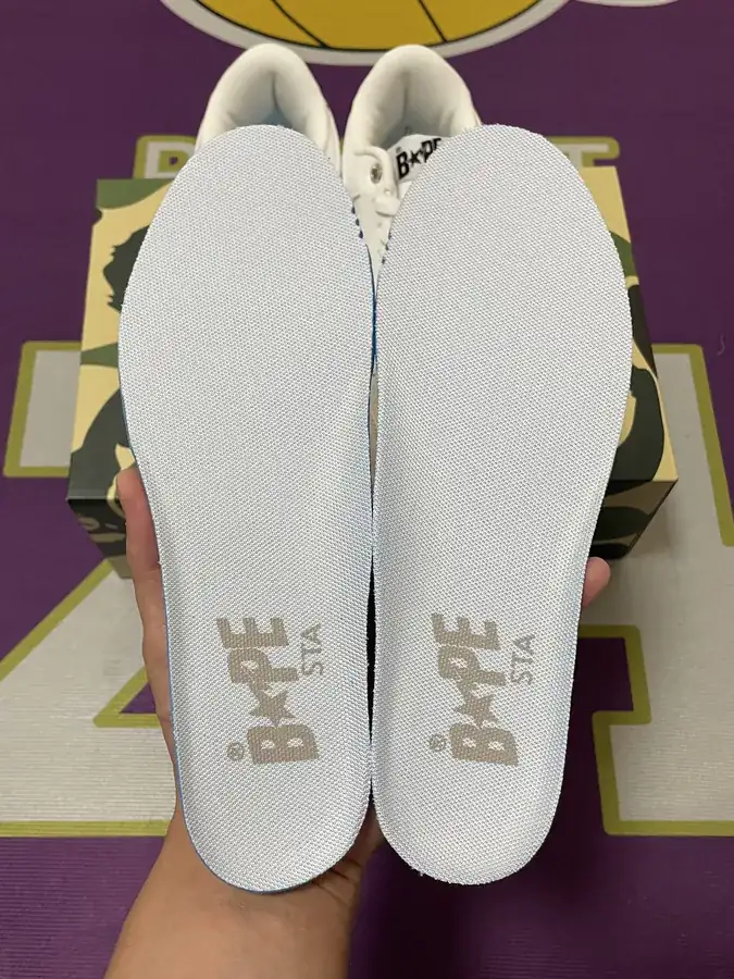 A BATHING APE STA Leather Low Top Sneaker