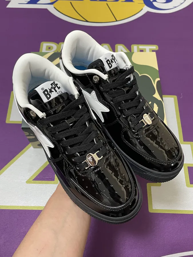 A BATHING APE STA Leather Low Top Sneaker