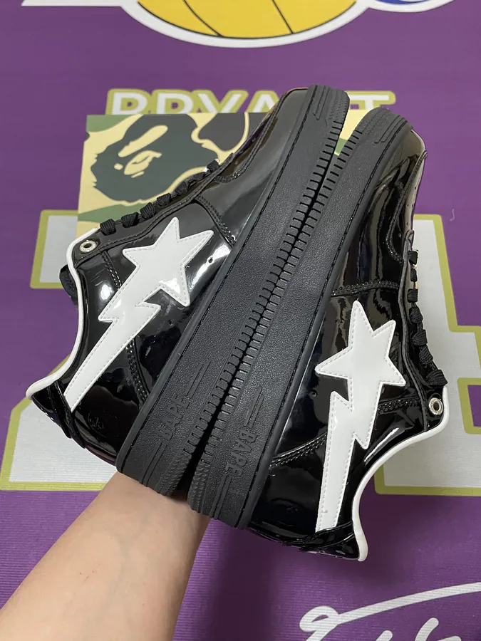 A BATHING APE STA Leather Low Top Sneaker
