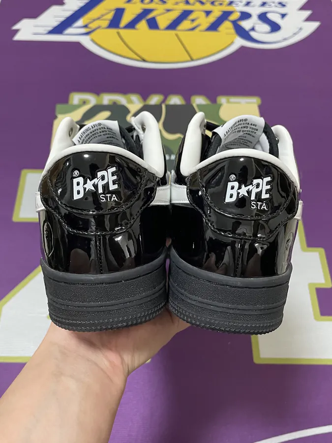 A BATHING APE STA Leather Low Top Sneaker
