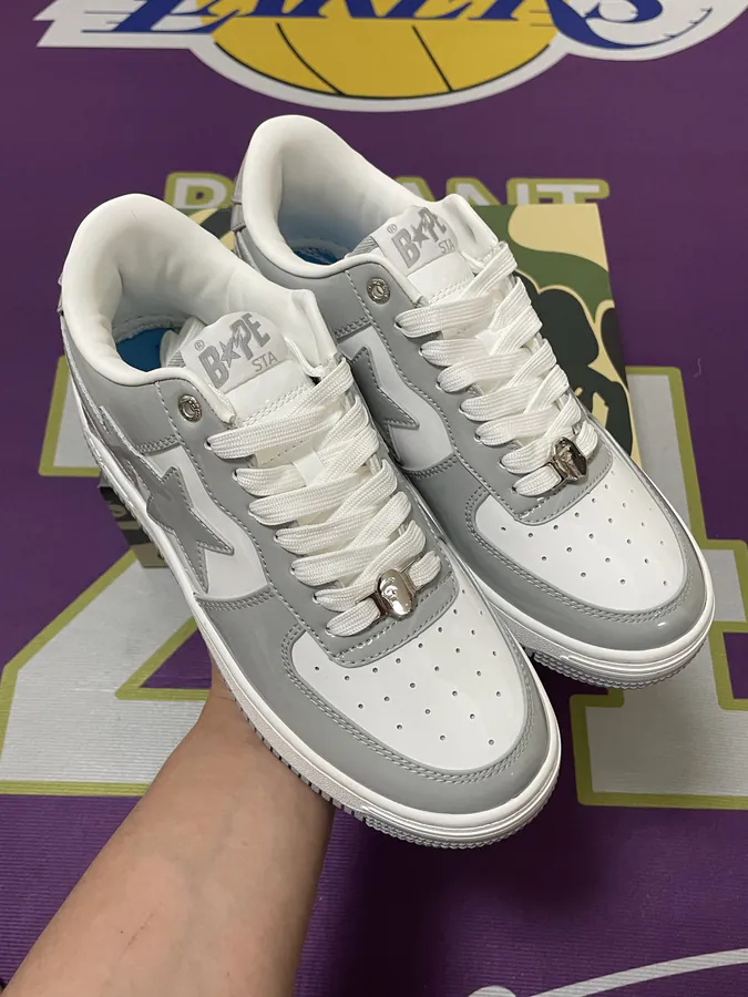 A BATHING APE STA Leather Low Top Sneakers