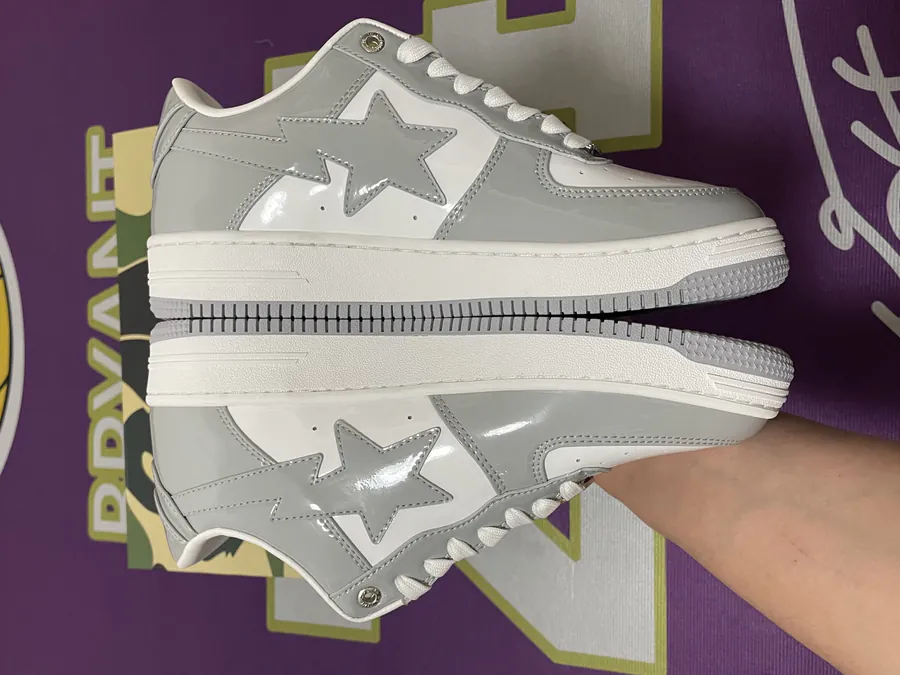 A BATHING APE STA Leather Low Top Sneakers