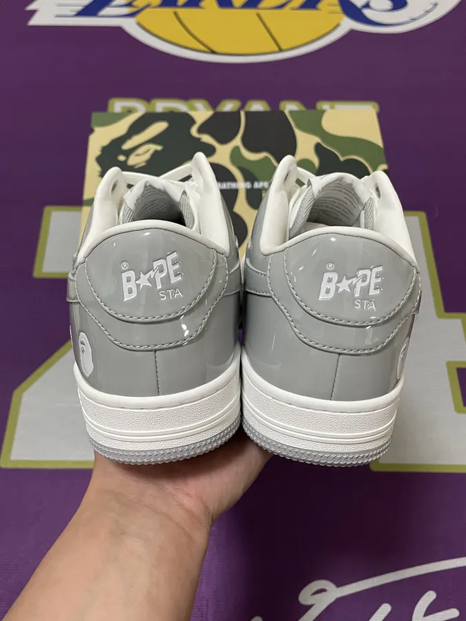 A BATHING APE STA Leather Low Top Sneakers