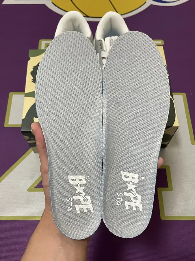A BATHING APE STA Leather Low Top Sneakers