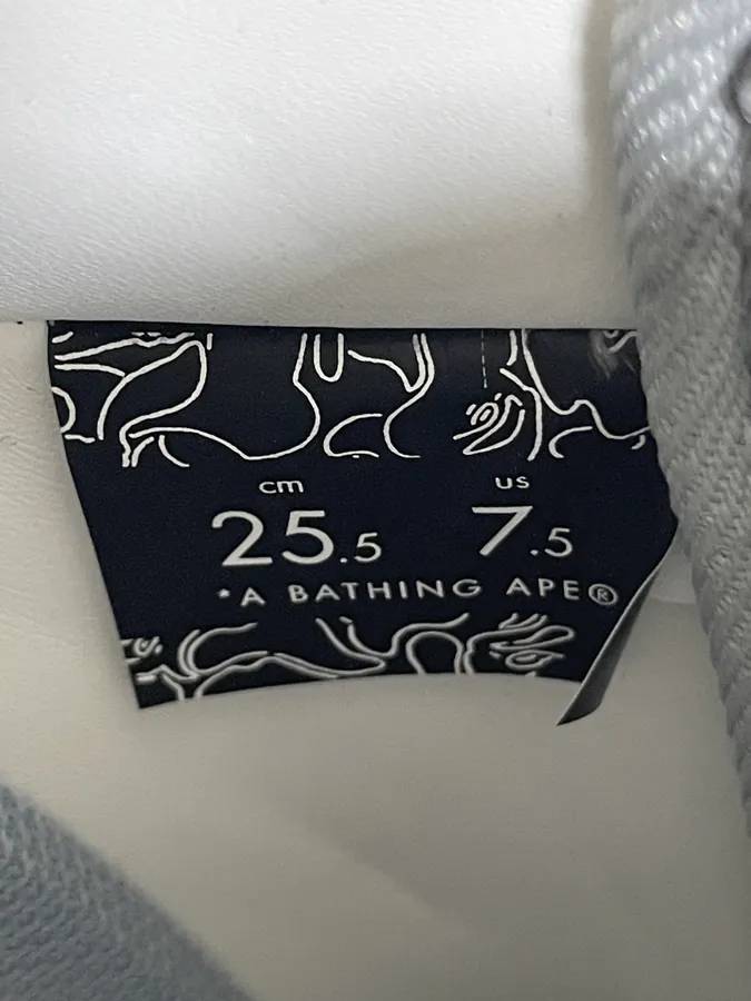 A BATHING APE STA Leather Low Top Sneakers