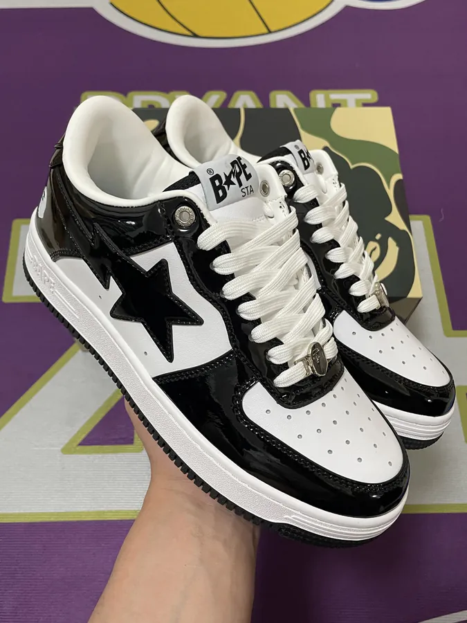 A BATHING APE STA Leather Low Top Sneaker