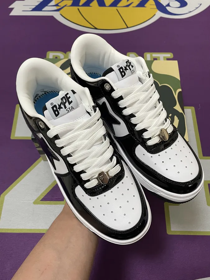 A BATHING APE STA Leather Low Top Sneaker