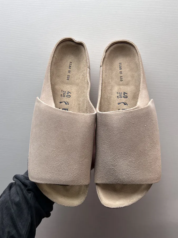 Fear of God x Birkenstock Velvet Brown