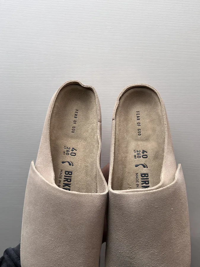 Fear of God x Birkenstock Velvet Brown
