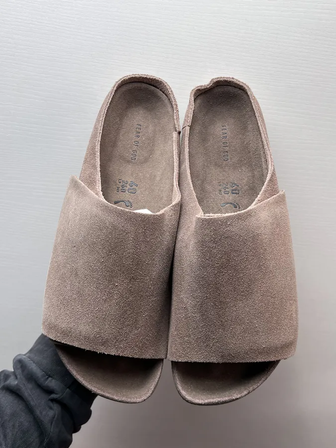 Fear of God x Birkenstock Wool Trimmed Brown